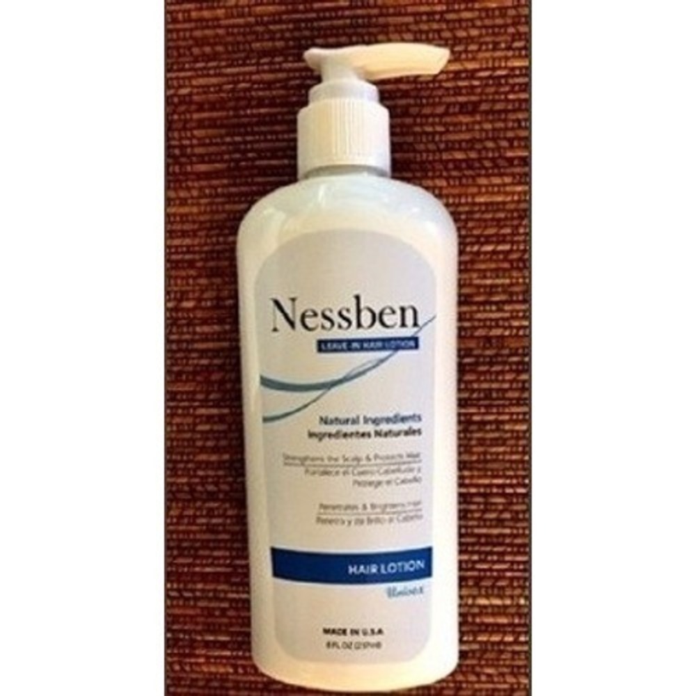 Nessben Leave In Hair Lotion Natural Ingredients Strengths Scalp Protection 8 Oz